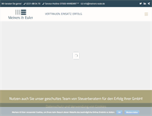 Tablet Screenshot of meiners-euler.de